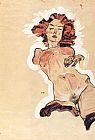 Feminine act by Egon Schiele
